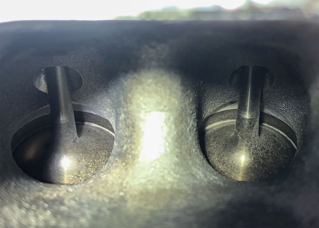 Clean BMW N54 valves after walnut blasting